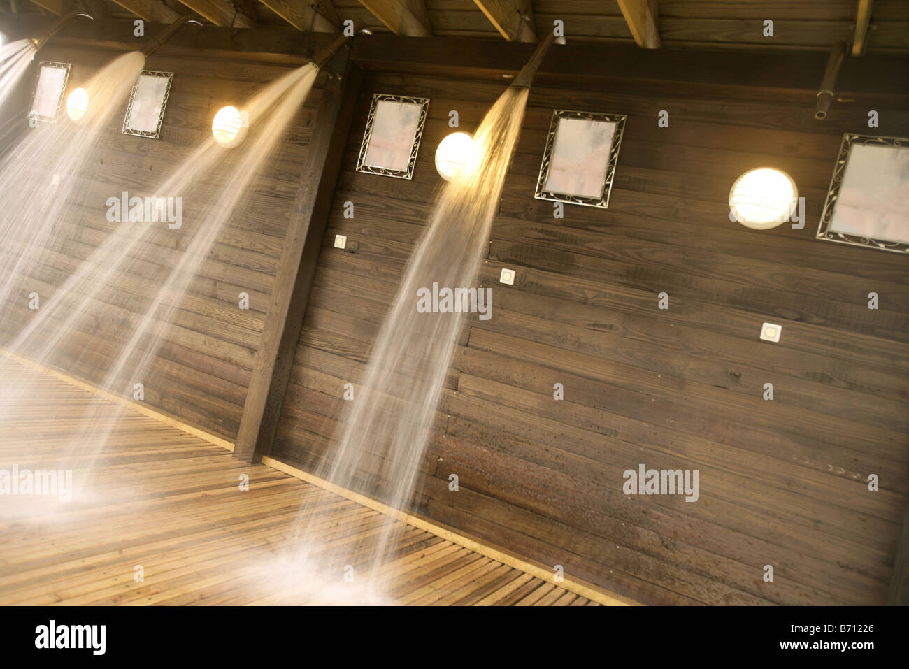 SPA Massage water pillar Stock Photo