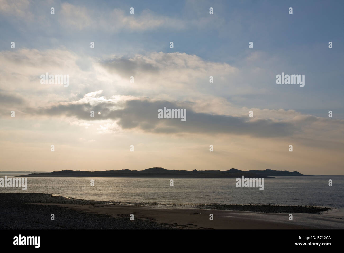 The north tip of Walney Island near Barrow in Furness in Cumbria UK Stock Photo