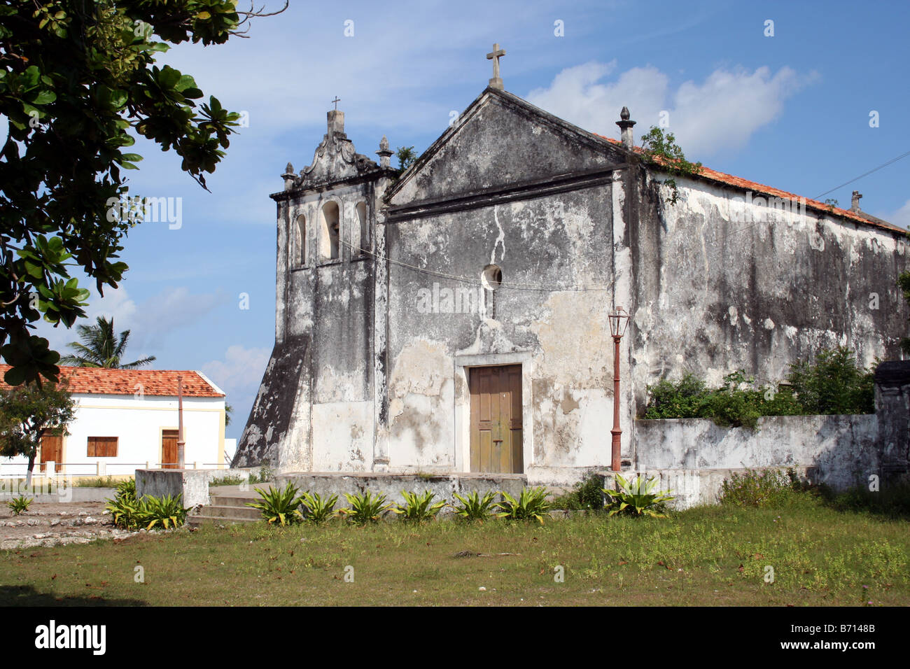 Historic Building  on Portuguese island Ibo in Mozambique's Quirimbas Archipelago Stock Photo
