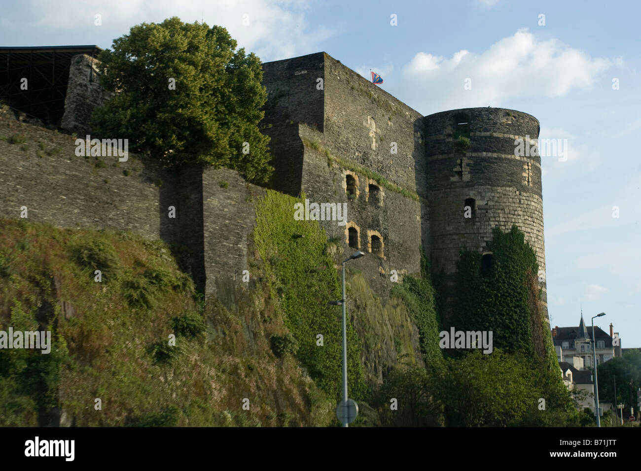 Chateau d'Angers. Angers Castle. Pays de Loire, Maine et Loire, France Stock Photo