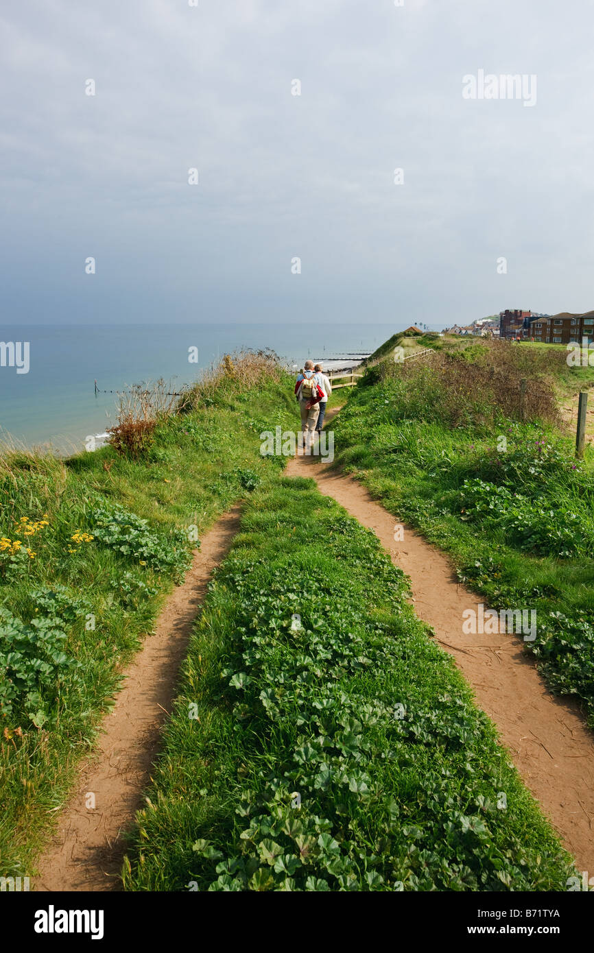 The "Cliff Walk" above "Sheringham Beach" Norfolk, East Anglia "Great