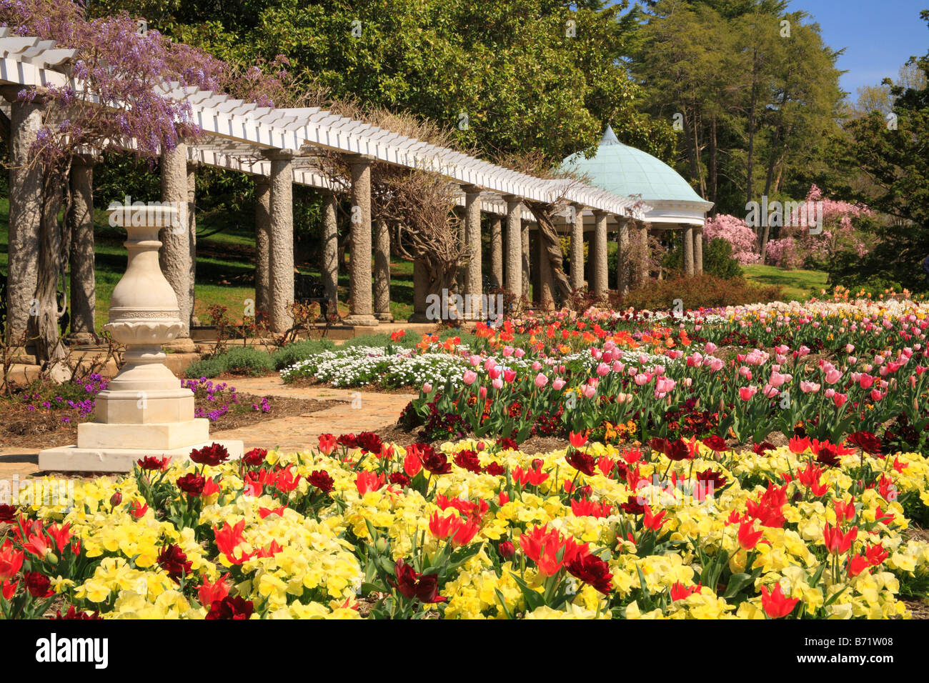 Italian Garden at Maymont Park, Richmond, Virginia, USA Stock Photo