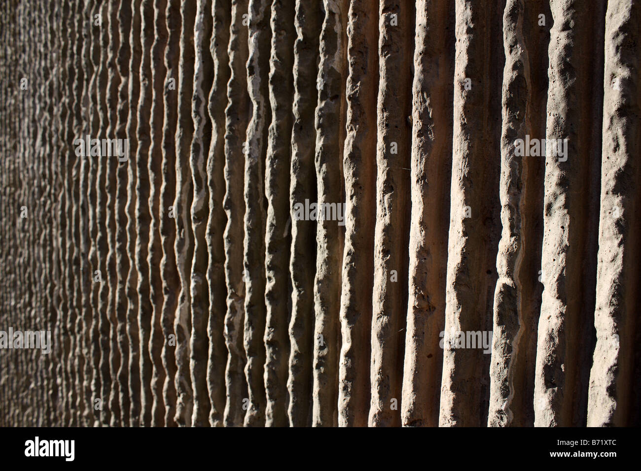 a rough textured concrete wall Stock Photo