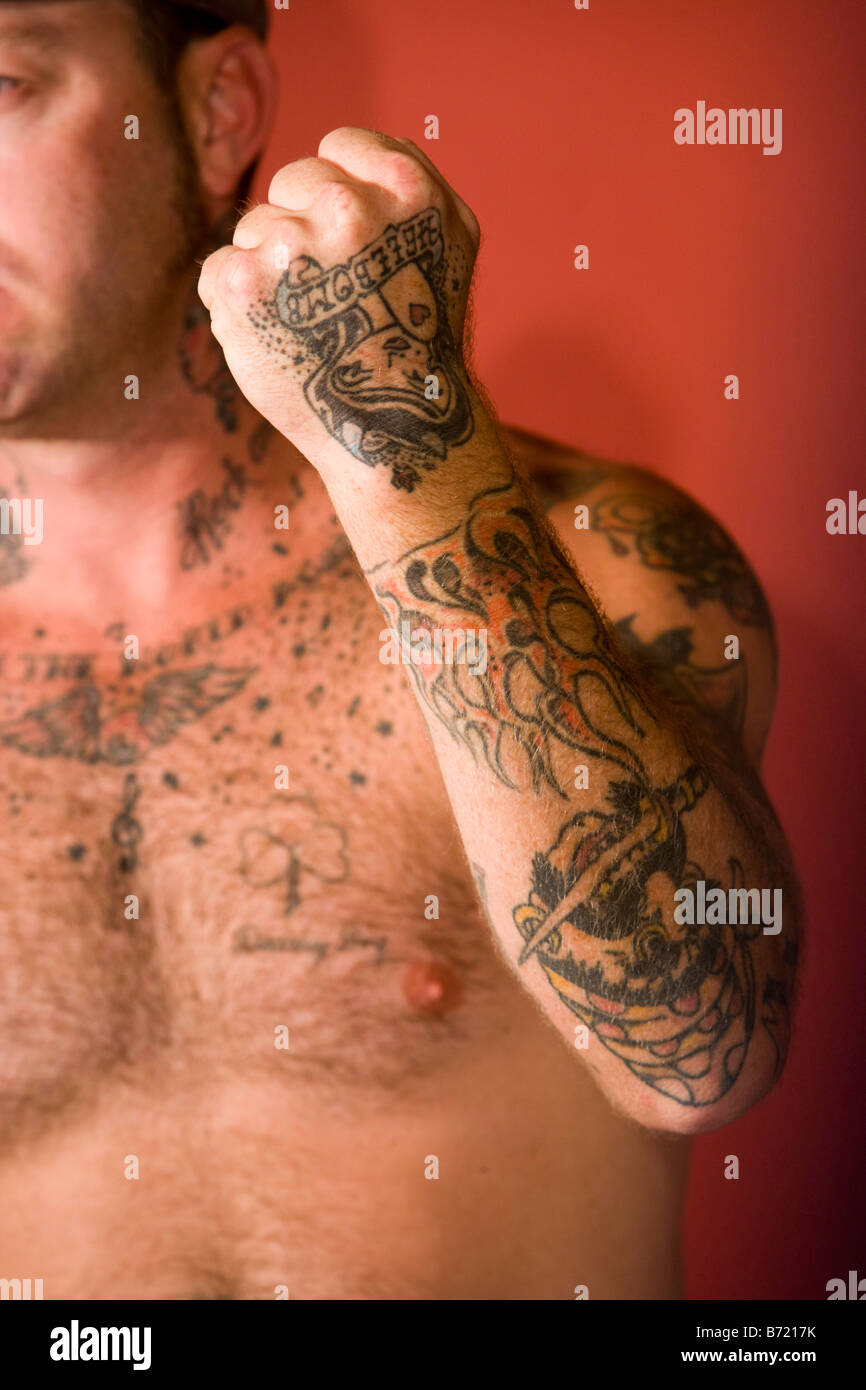 Shirtless Asian Man With Tattoos Stock Photo Picture And Royalty Free  Image Image 22776647