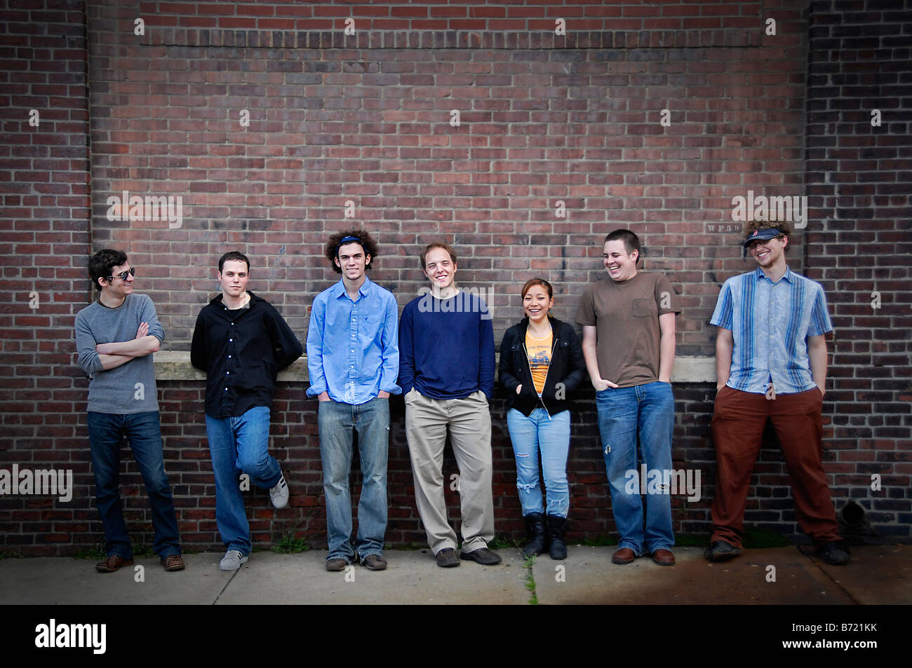 The former Boston based jazz band Two Hour Change Stock Photo