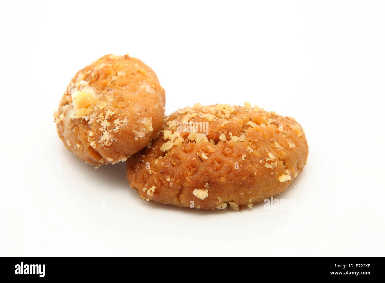 two traditional Greek Christmas sweets called melomakarona or phoenikia