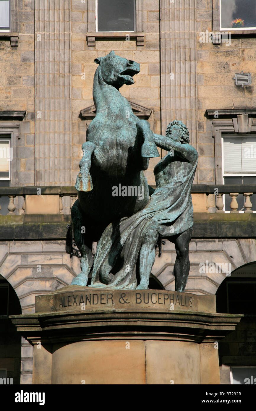 Statue of Alexander The Great in Edinburgh Stock Photo Alamy