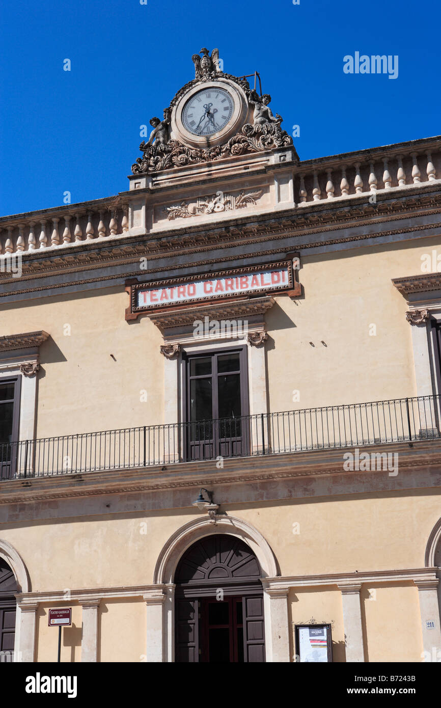 Teatro Garibaldi, Modica, Sicily Stock Photo