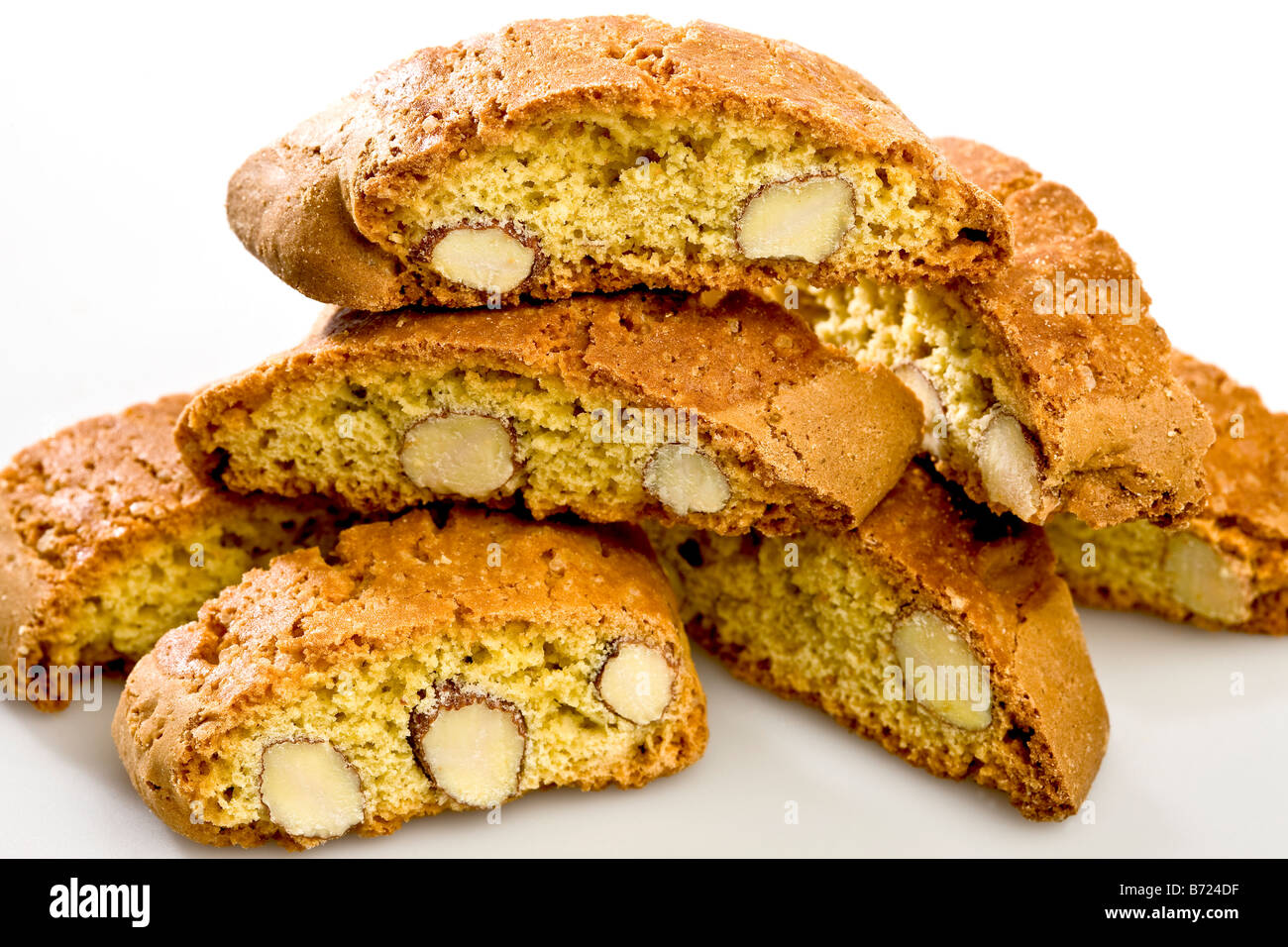 Tuscany almond biscuits Stock Photo
