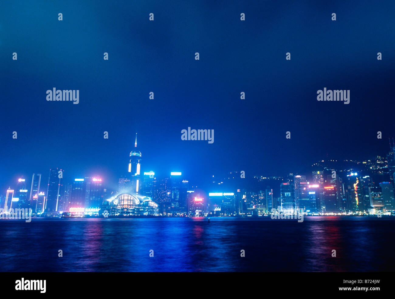 Hong Kong Night Stock Photo