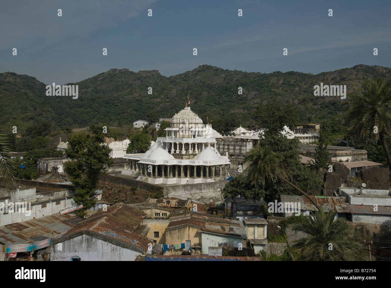 DILWARA TEMPLE IN MOUNT ABU, RAJASTHAN Stock Photo