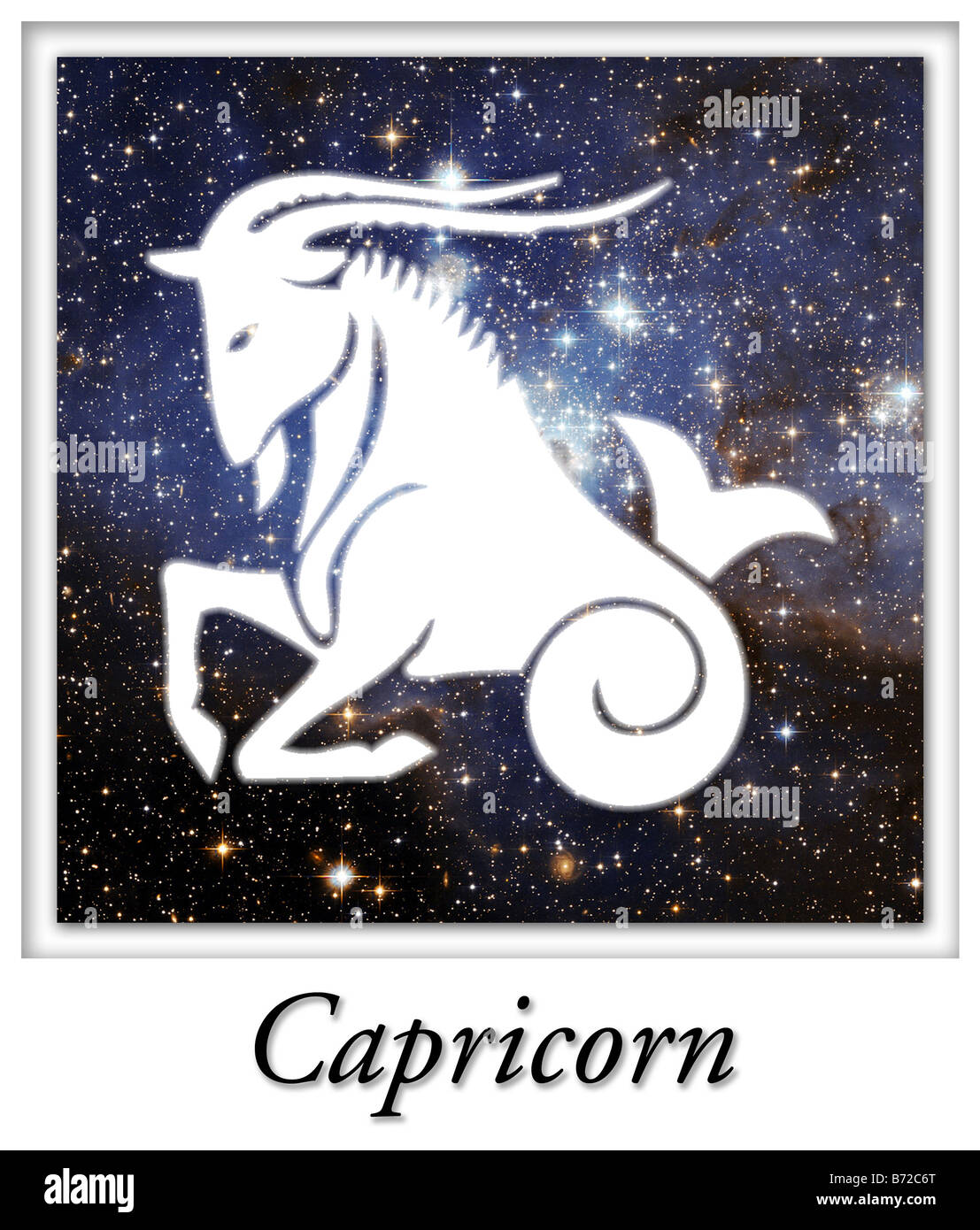 Capricorn Astrological Astrology Horoscope Birth Sign Stock Photo