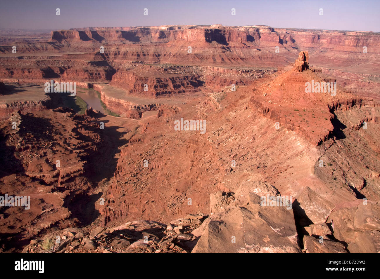 The Gooseneck from the Meander Canyon Overlook Dead Horse Point State Park Utah Stock Photo