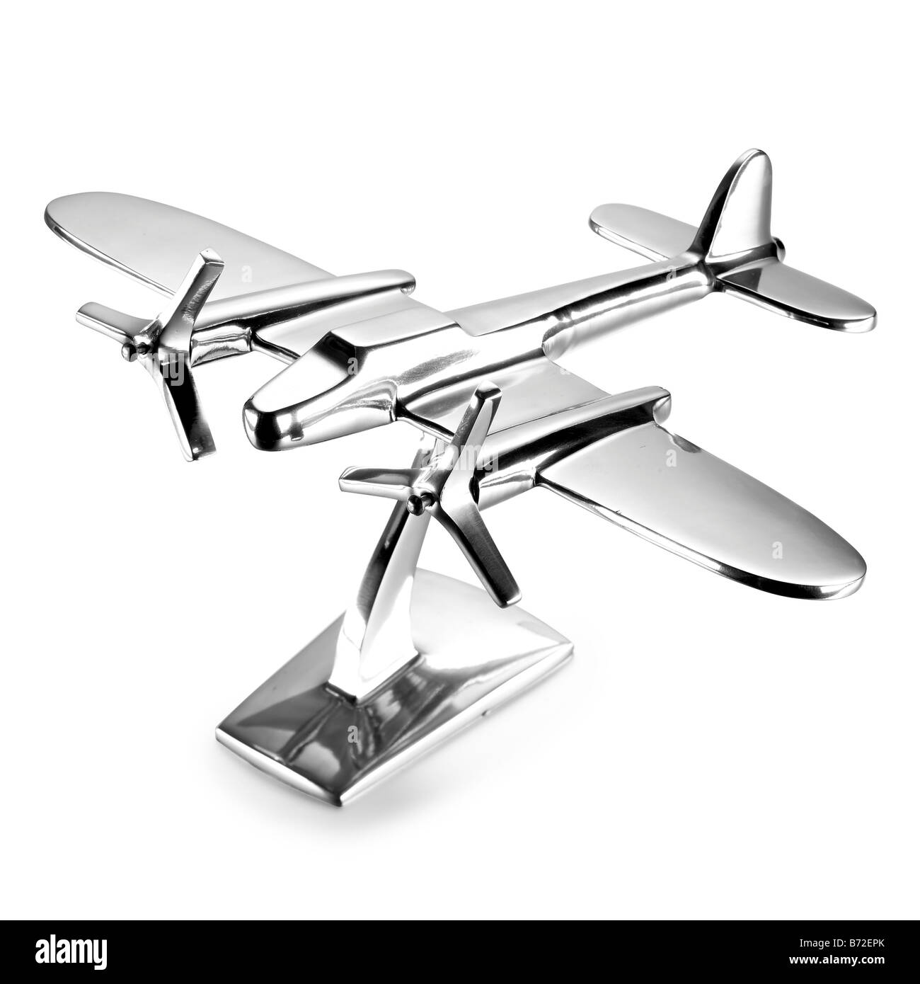 metal airplane desk ornament model Stock Photo