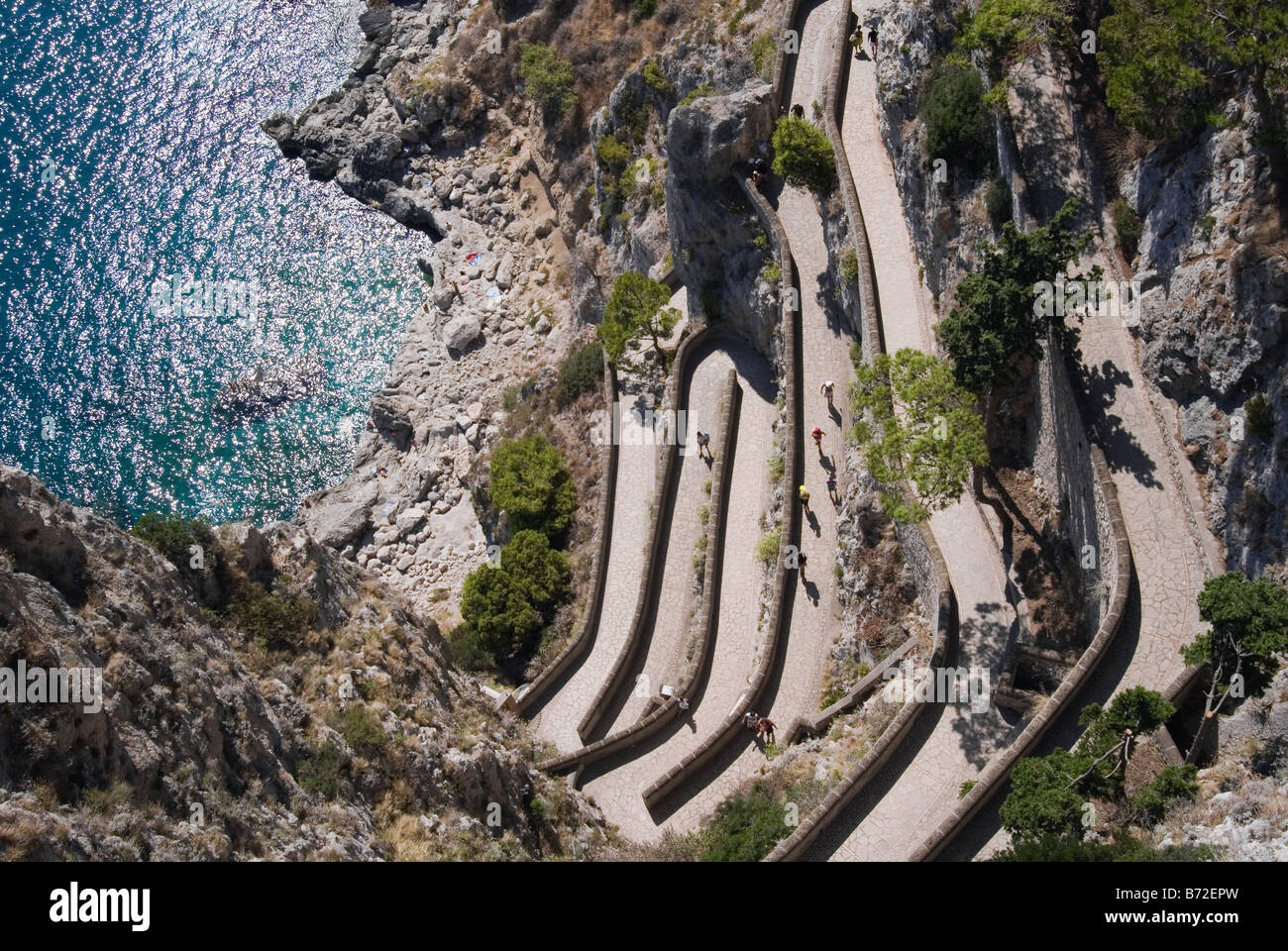 Capri walkway hi-res stock photography and images - Alamy
