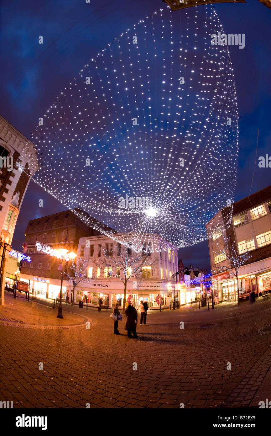 Christmas lights in Gravesend Kent Stock Photo Alamy