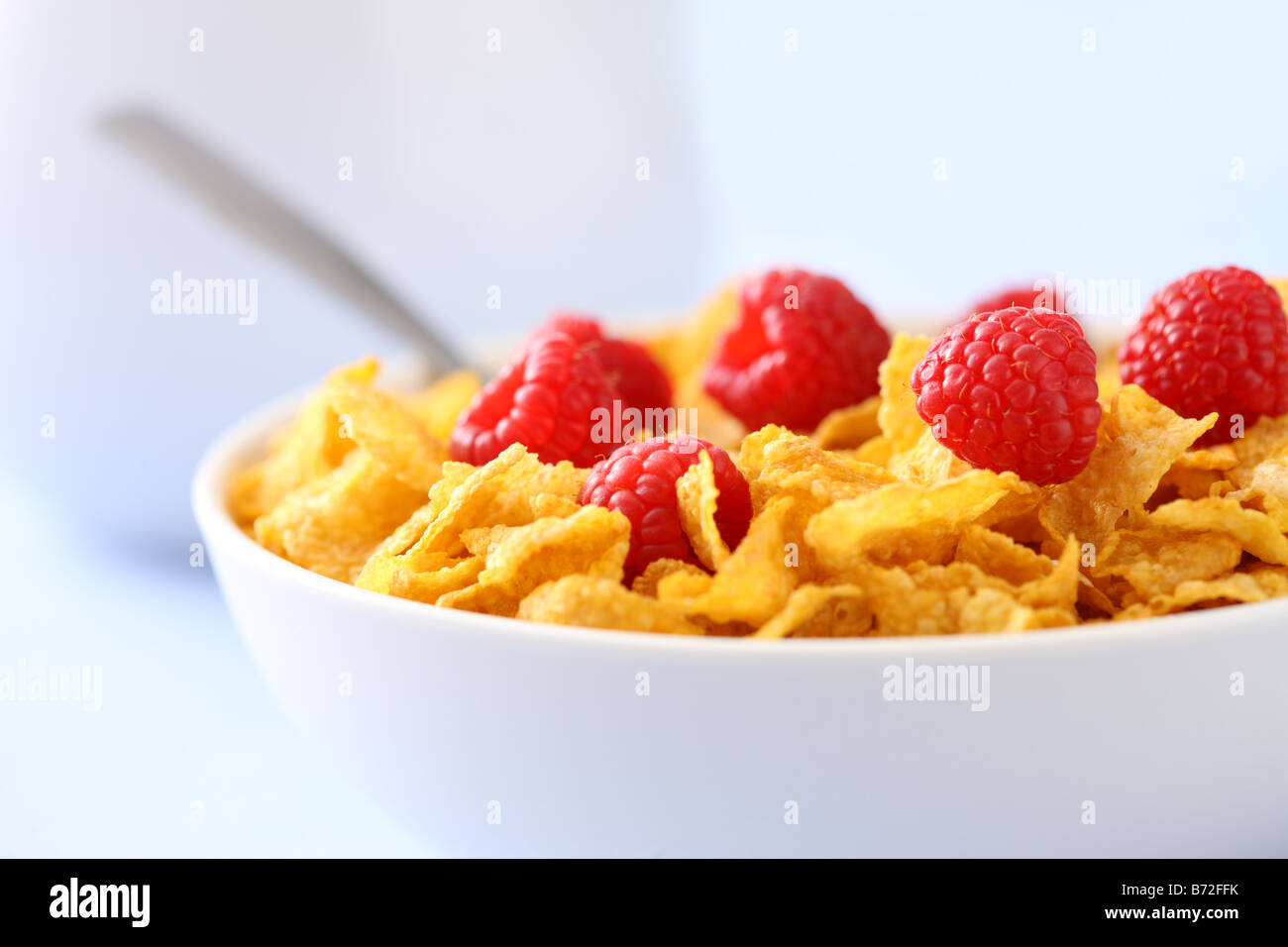 Cereal with berries healthy breakfast Stock Photo