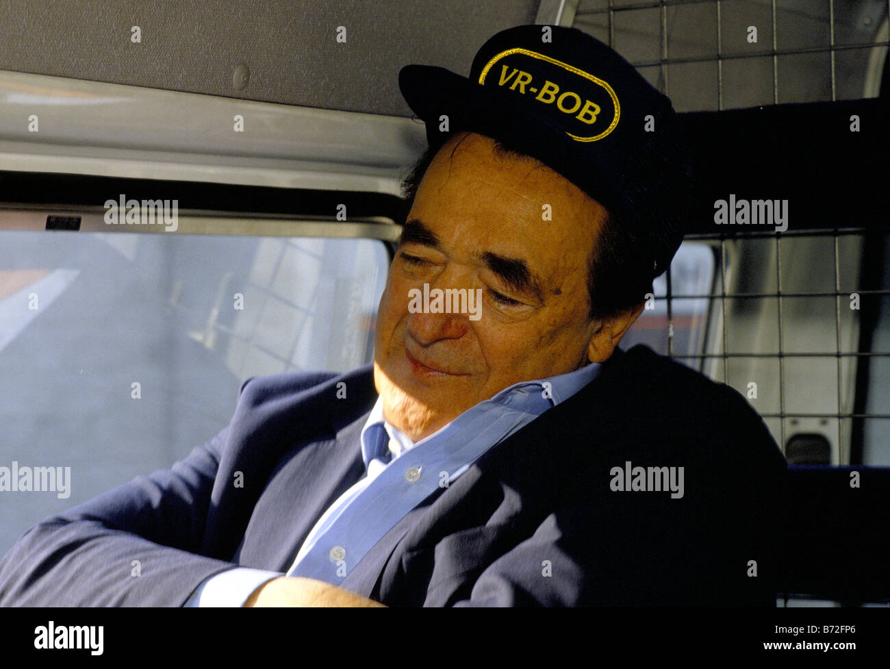Czech-born British newspaper publisher Robert Maxwell, wearing a cap Stock  Photo - Alamy