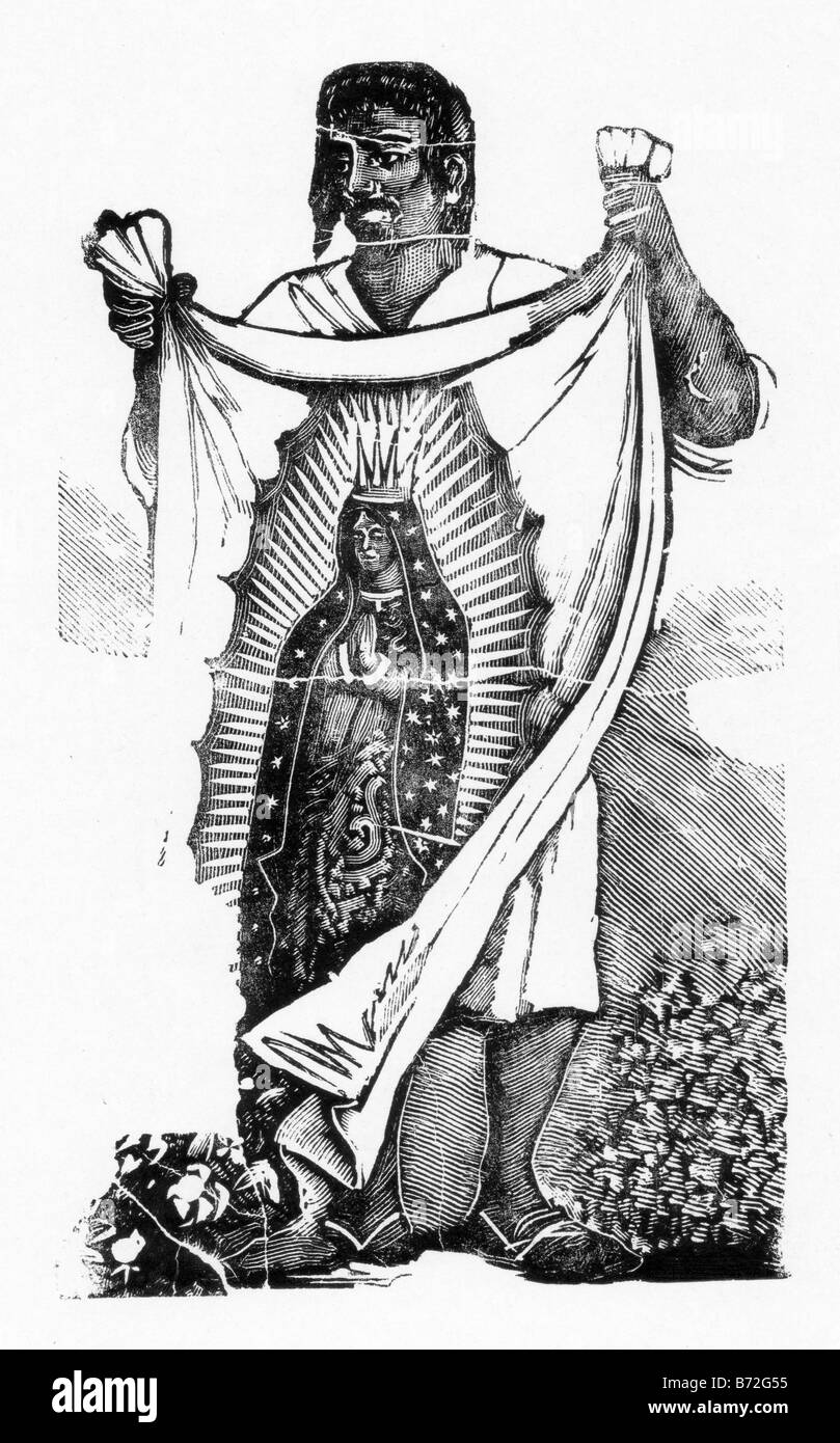 Juan Diego engraving Stock Photo - Alamy