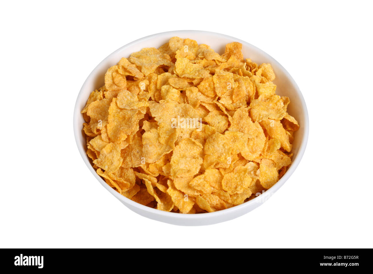 Bowl of cereal cut out isolated on white background Stock Photo Alamy