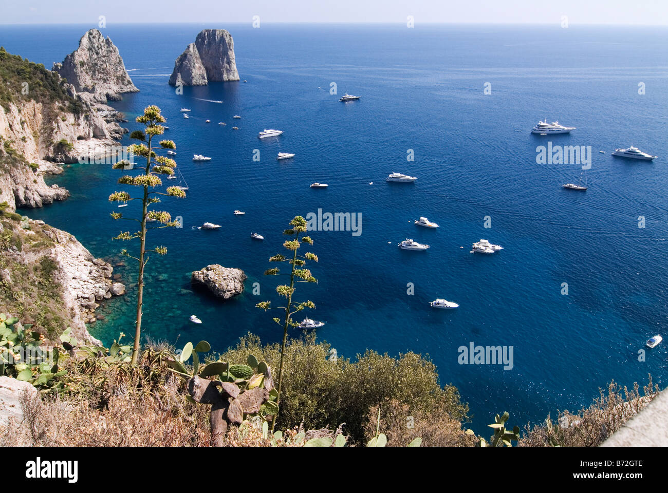 Capri Bay of Naples Stock Photo