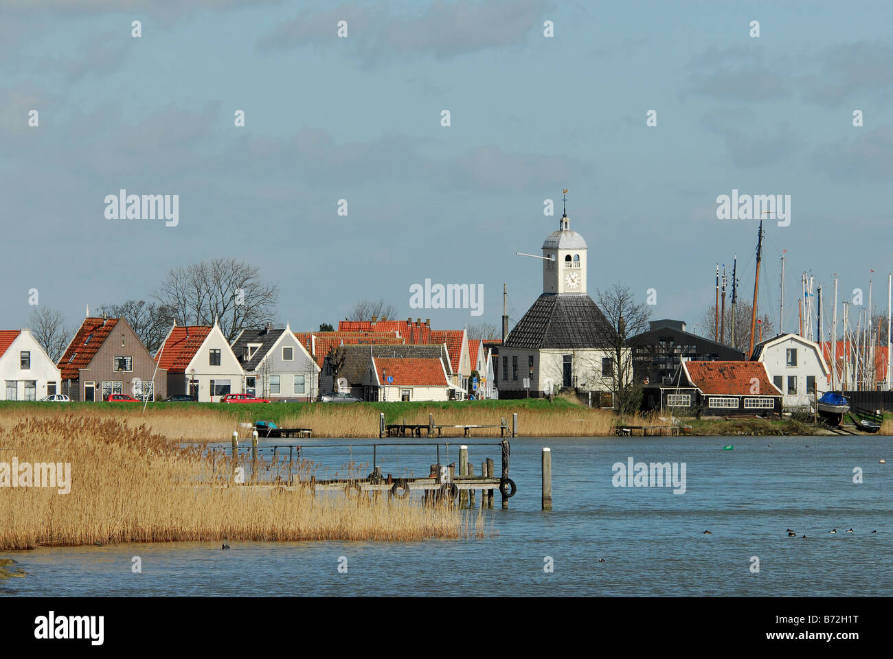 a small dutch village near amsterdam in the netherlands called Durgerdam Stock Photo