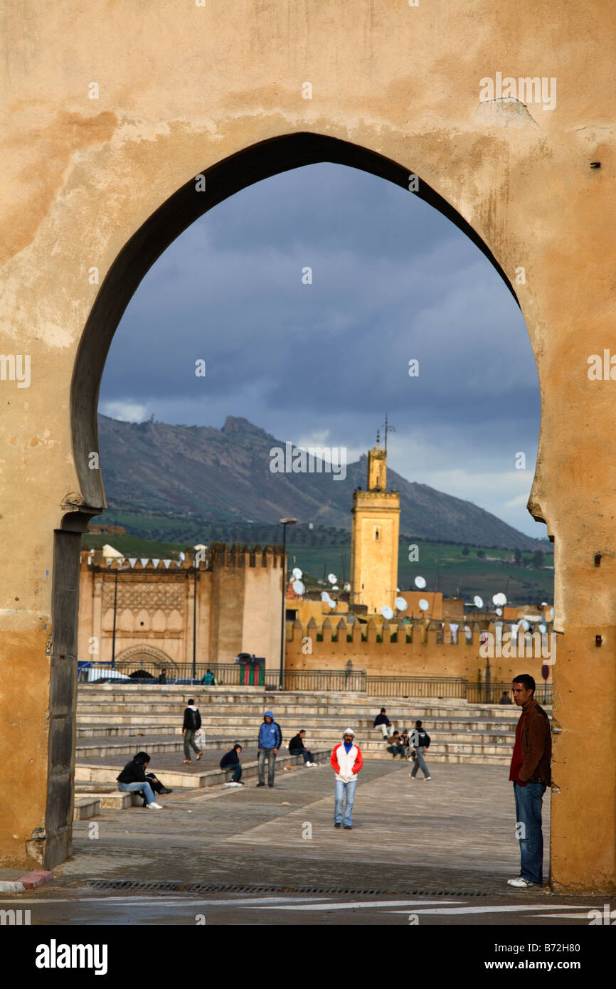 Gateway to the medina, Fes, Morocco Stock Photo