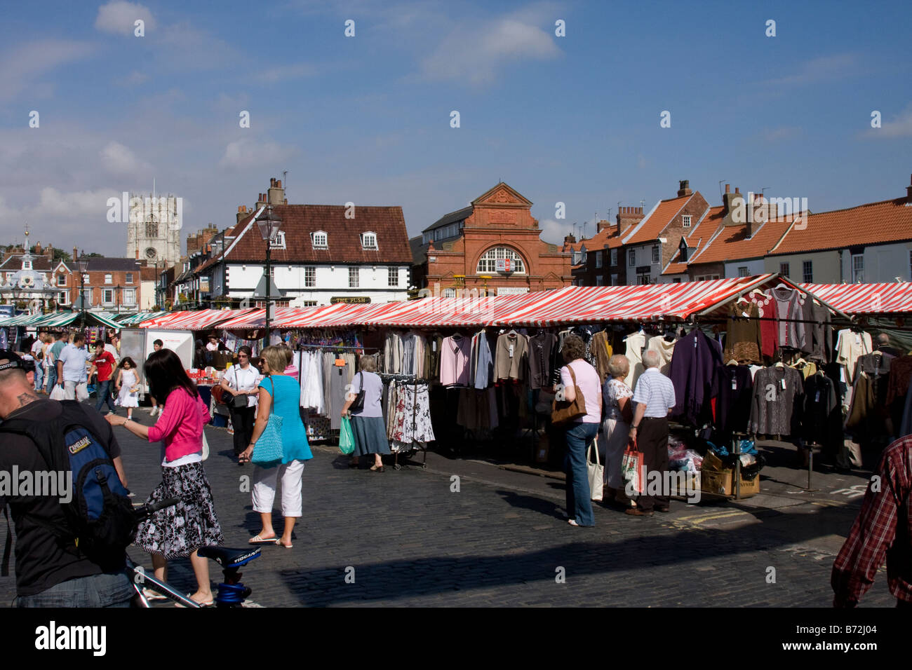 Saturday Market, Beverley, East Riding of Yorkshire Stock Photo