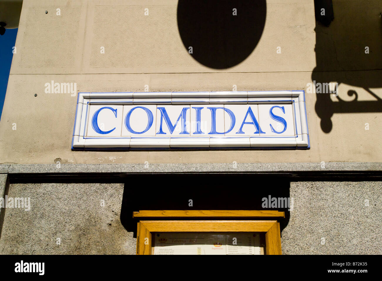 Comida Sign Comidas hi-res stock photography and images - Alamy