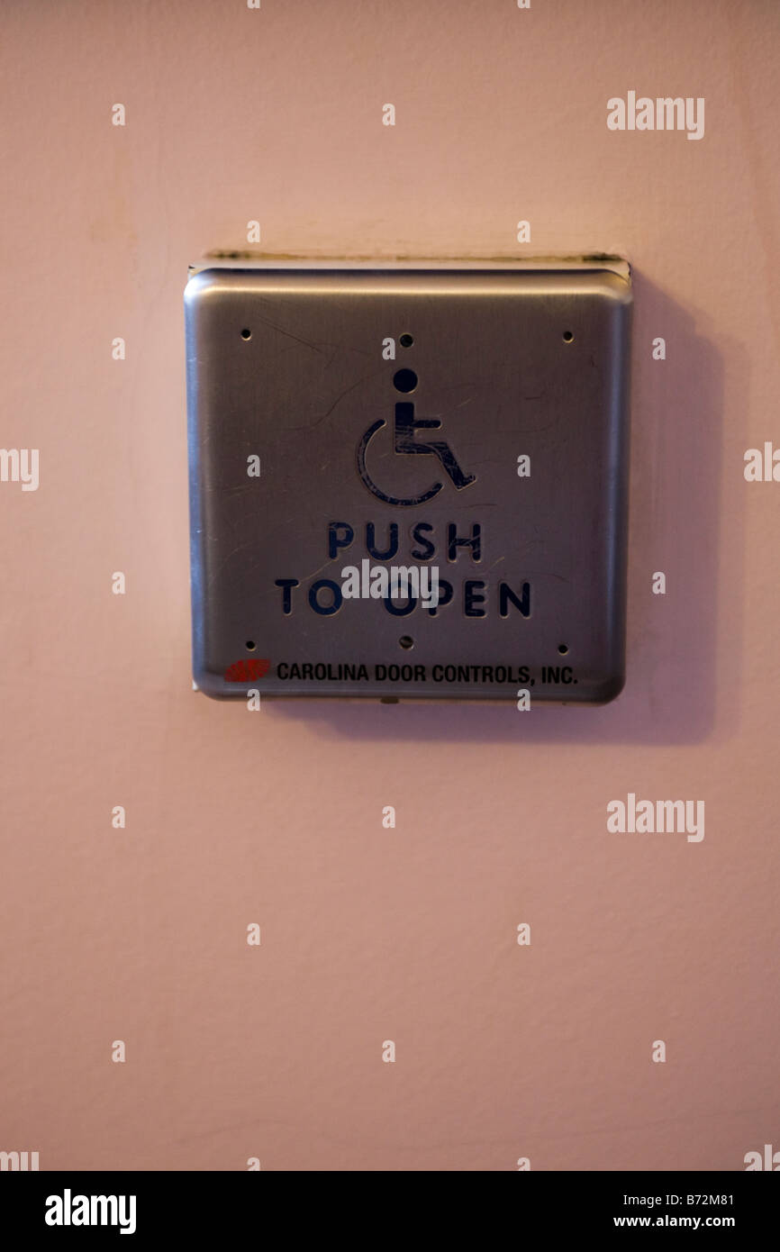 Disabled Automatic Door Control International Symbol Of Access