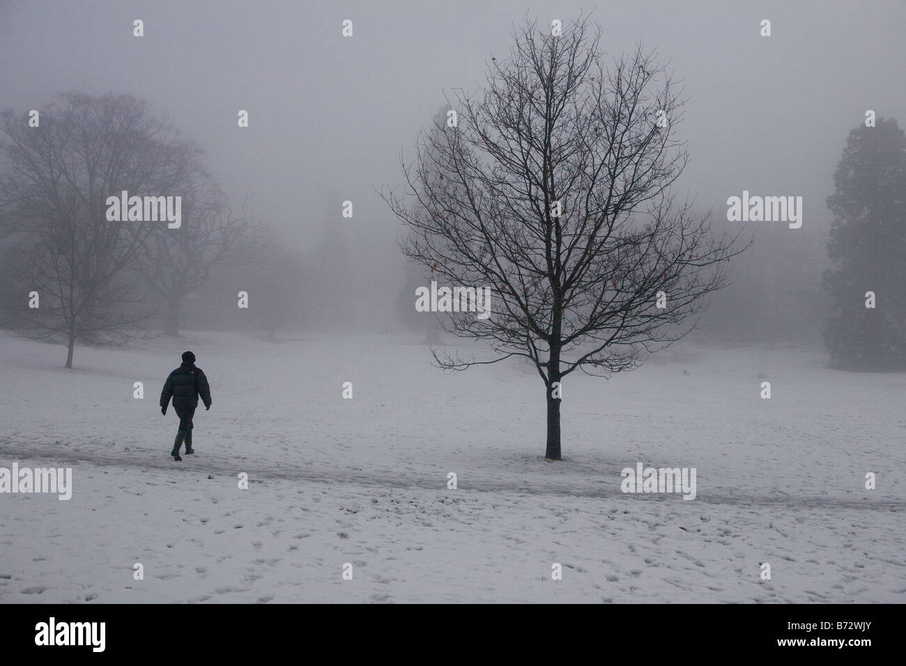 Woman brisk walk winter hi-res stock photography and images - Alamy