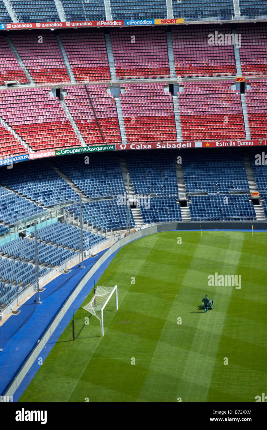 The UEFA 5 star rated Nou Camp stadium, home of Barcelona FC. Stock Photo