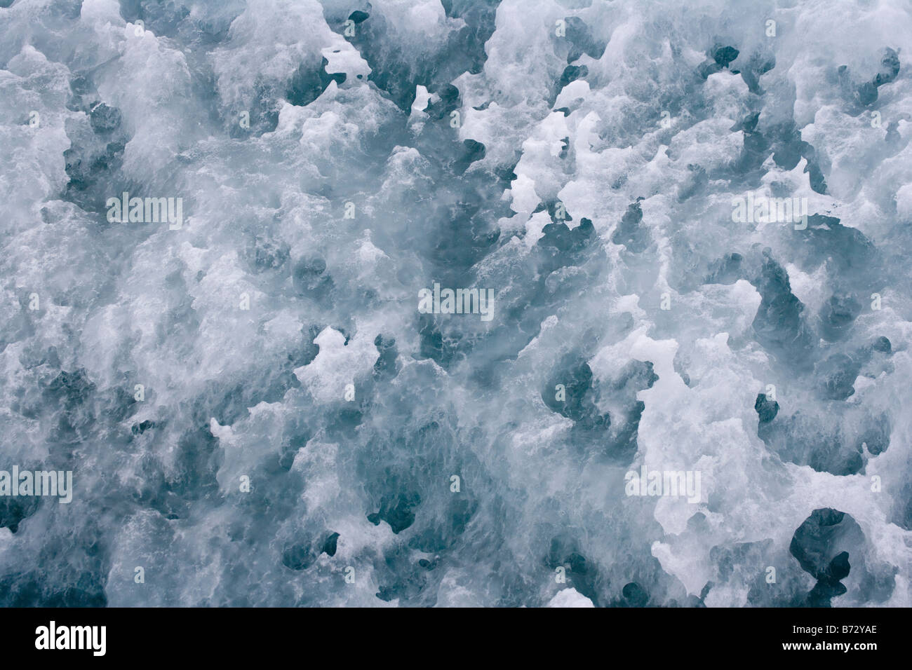 Ice texture on iceberg South Orkney Islands Antarctica Stock Photo