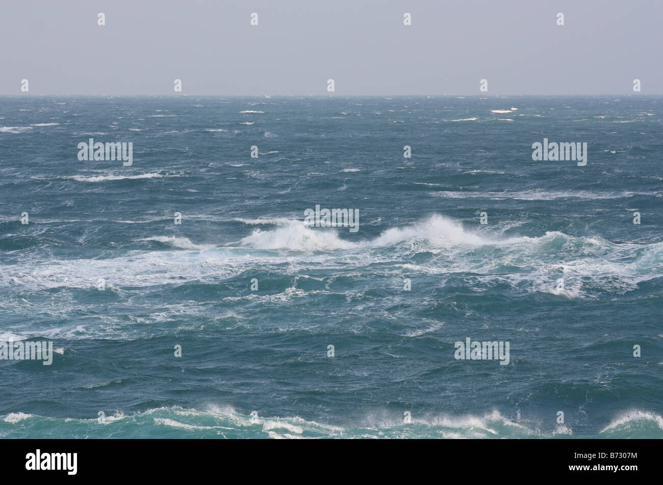 Stormy seascape. English Channel. Stock Photo