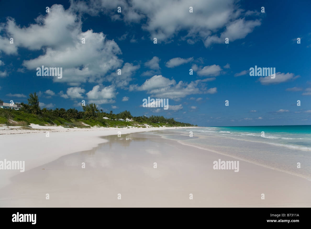 The beach at Harbour Island The Bahamas Stock Photo Alamy
