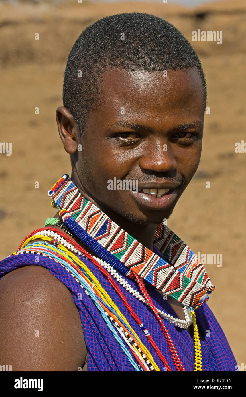 Smiling Masai boy - Kenya Stock Photo - Alamy