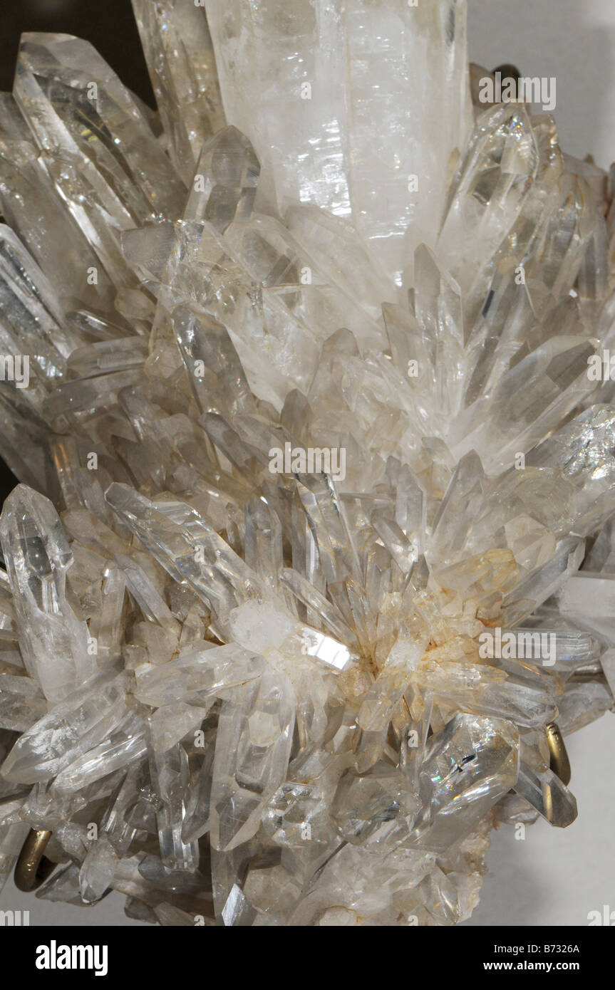 Quartz crystals Stock Photo