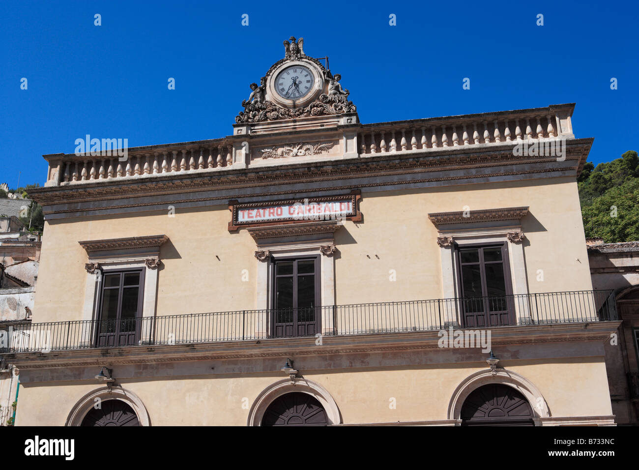 Teatro Garibaldi, Modica, Sicily Stock Photo