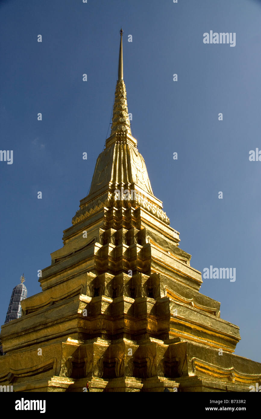 Architecture of The Grand Palace, Phra Borom Maha Ratcha Wang, Bangkok, Thailand Stock Photo