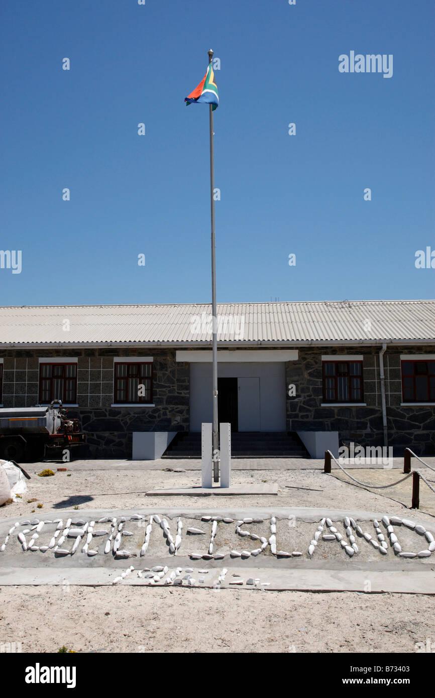 exterior of the maximum security prison robben island cape town south africa Stock Photo