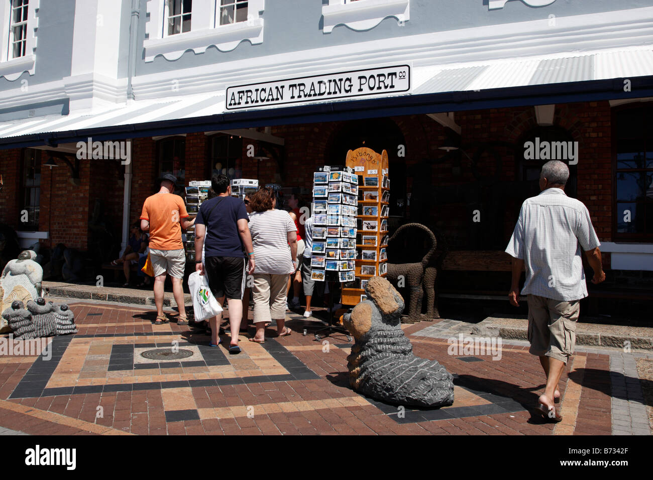 exterior of the african trading post on the v&a waterfront a popular ...