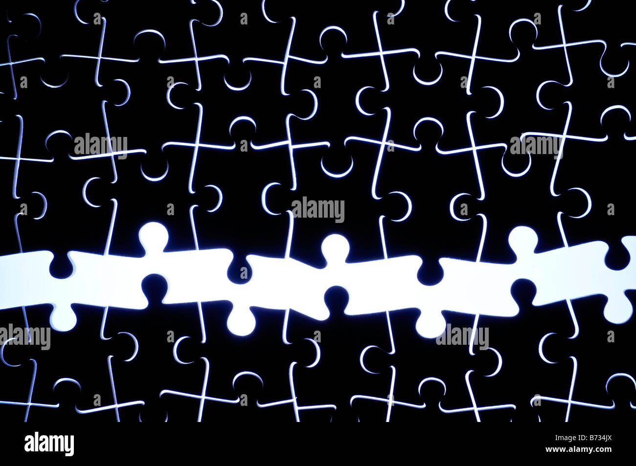 Missing jigsaw pieces Stock Photo Alamy