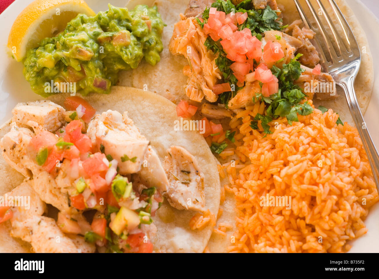fish tacos at the Endless Summer Cafe Santa Barbara California Stock