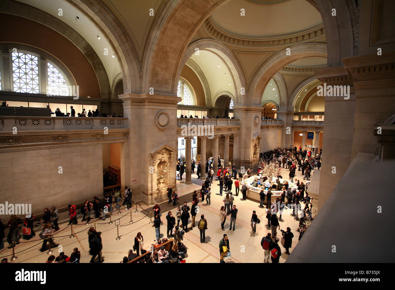 Great Hall, Metropolitan Museum of Art Stock Photo