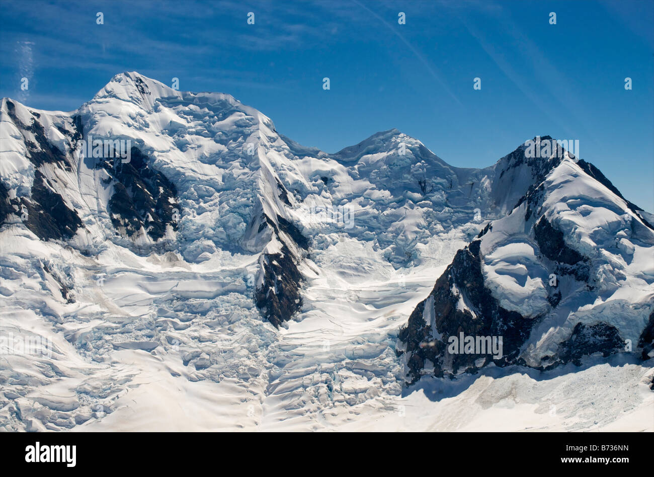 Mount cook glacier aerial hi-res stock photography and images - Alamy