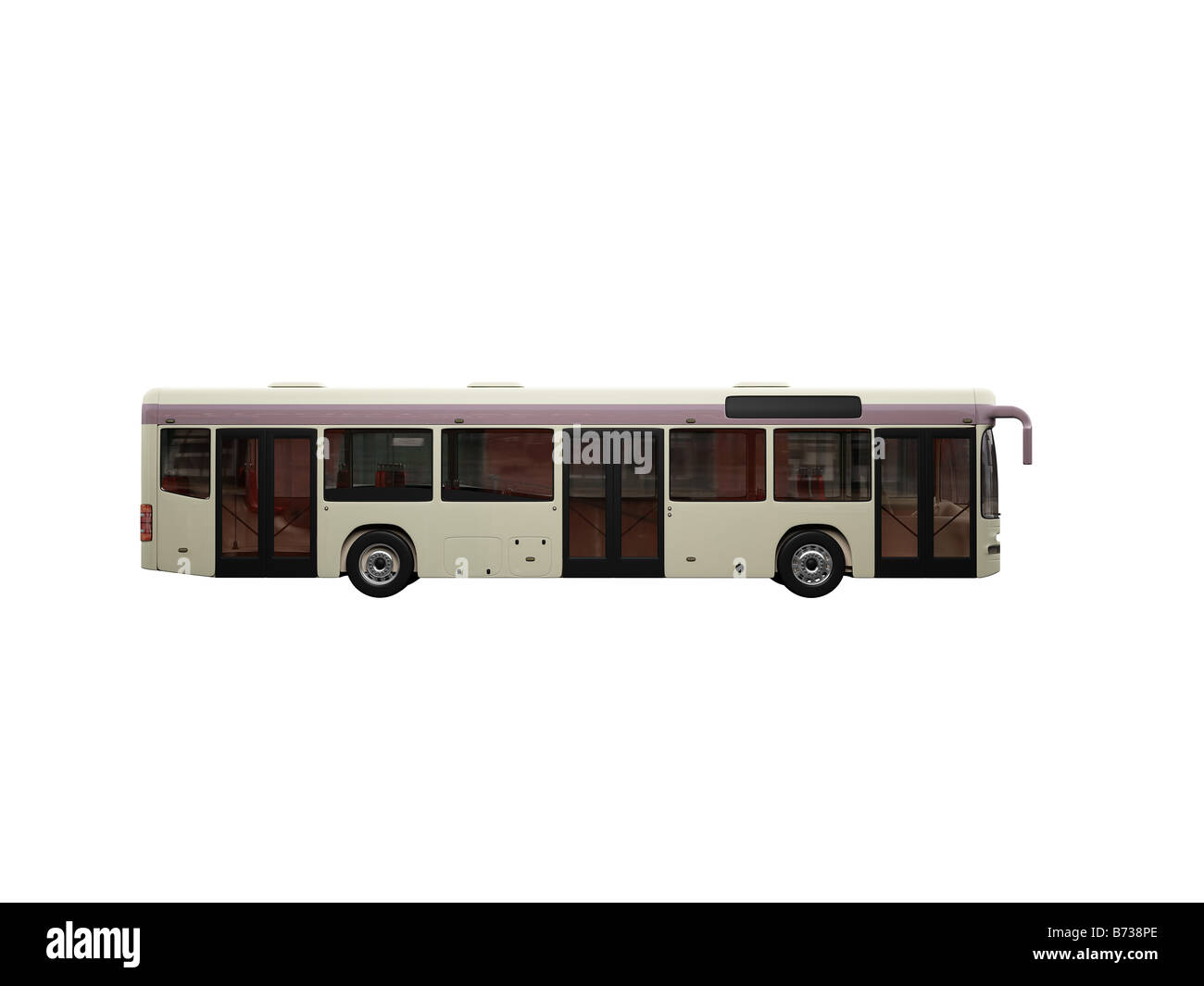 isolated bus on white background Stock Photo - Alamy