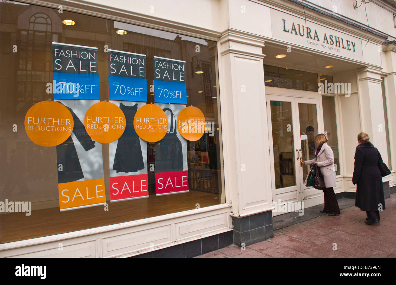 Sales at Laura Ashley store in city centre of Cardiff South Wales UK