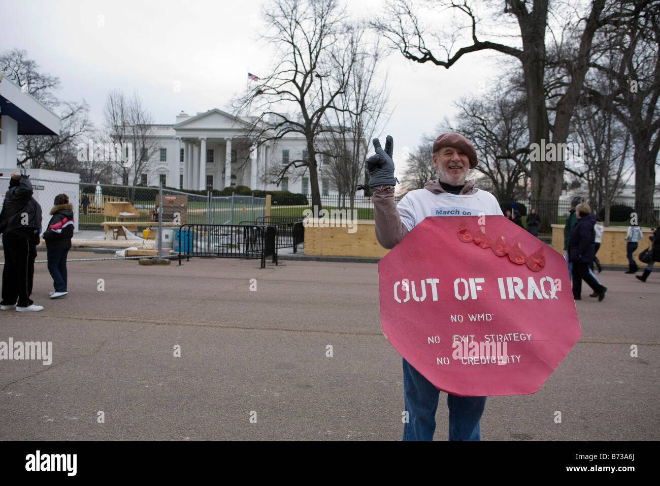 Iraqi war protester - Washington, DC USA Stock Photo