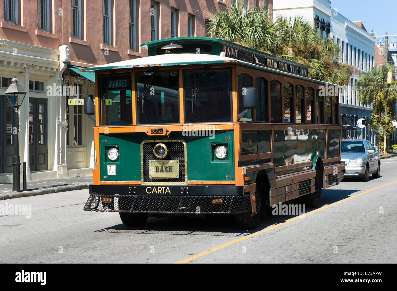 Downtown Area Shuttele (DASH) in the historic district, Charleston