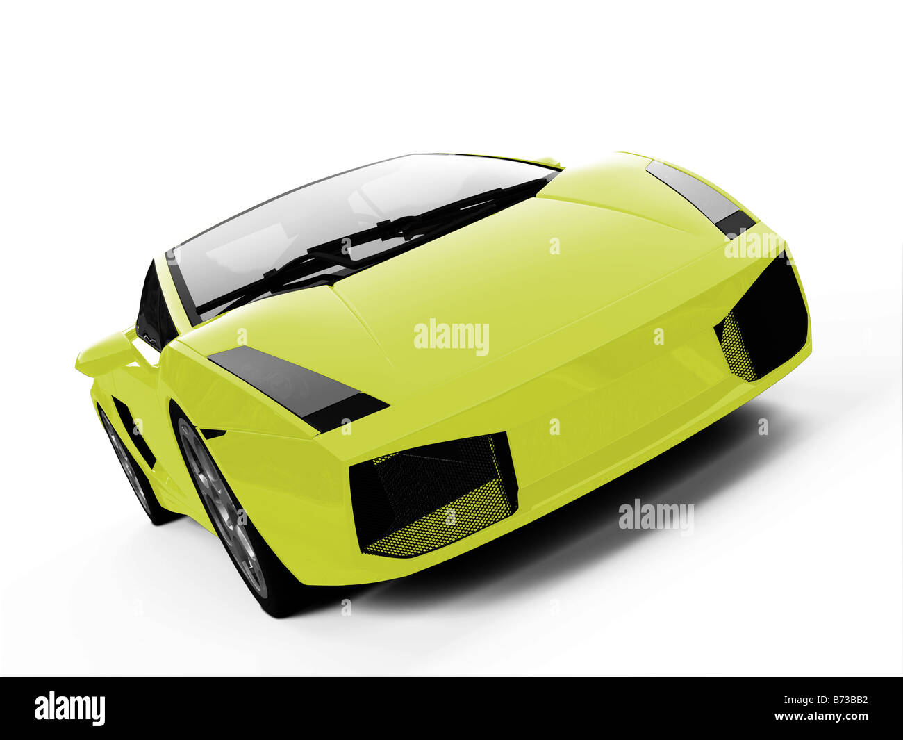 isolated closeup sport car on a white background Stock Photo - Alamy
